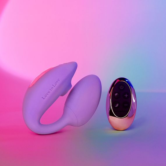 Віброяйце з вакуумною кліторальною стимуляцією Love To Love Wonderlover VIVA MAUVE | Зображення 8