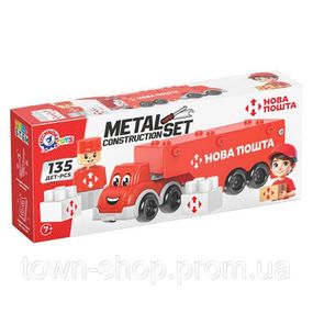 Детский металлический конструктор "Нова Почта" 1416TXK, 135 деталей