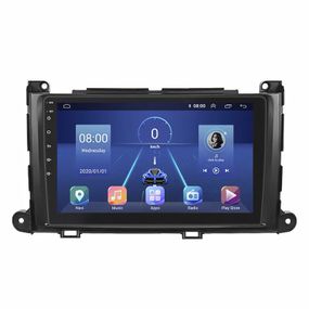 Штатна магнітола Lesko для Toyota Sienna III 2010-2014 екран 9" 6/128Gb 4G Wi-Fi GPS Top