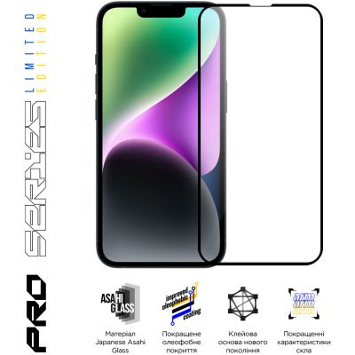 Стекло защитное Armorstandart Pro 3D LE Apple iPhone 14 Plus / 13 Pro Max Black (ARM65655) | Зображення 2