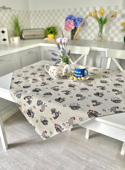 Скатертина гобеленова EDEN465B Limaso, 97х100, Квадратна, Повсякденний, Без люрексу, 75% поліестер, 22% бавовна, 3% акрил, Гобелен | Зображення 1