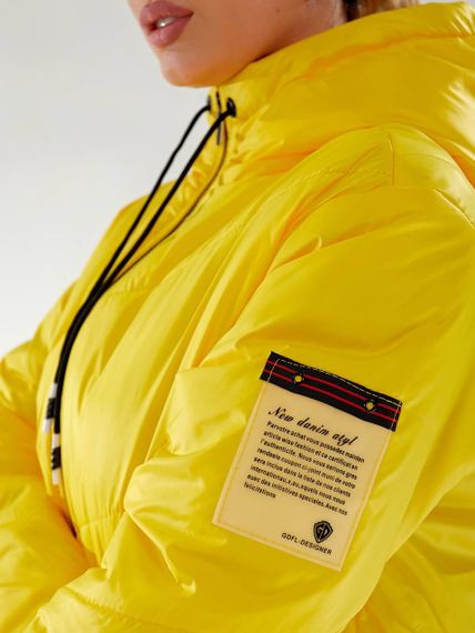 Утеплена куртка, арт.417/1, жовтий | Зображення 3