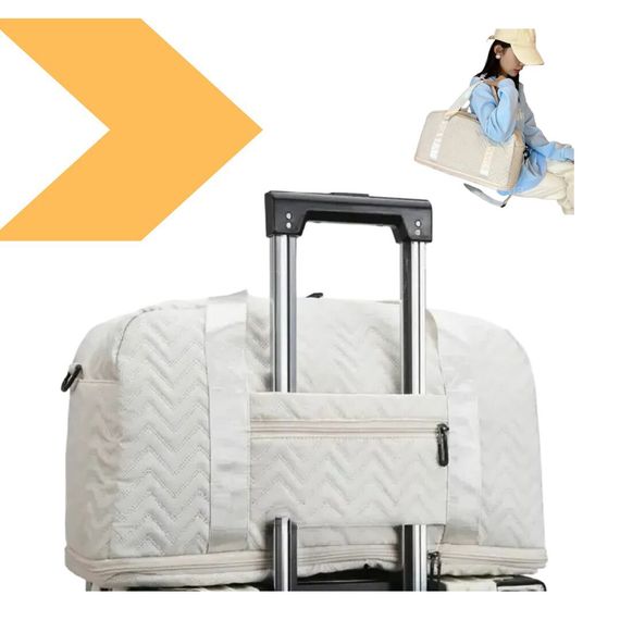 Жіноча дорожня сумка-клатч 48х28х24см XPRO XL-942 Білий (23457275603_332) | Зображення 8