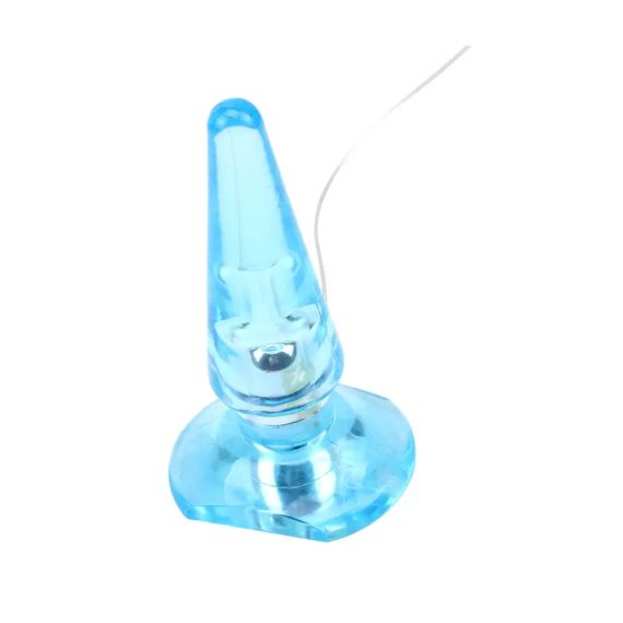 Анальная пробка с вибрацией и пультом Chisa Hi-Basic NICOLE'S голубая sexstyle | Зображення 3