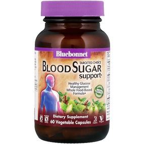 Комплекс для профілактики діабету Bluebonnet Nutrition Targeted Choice, Blood Sugar Support 60 Veg Caps