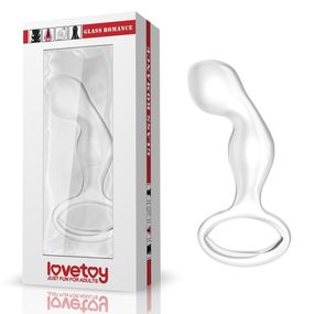 Скляний Анальний затор 4,5" Glass Romance Clear