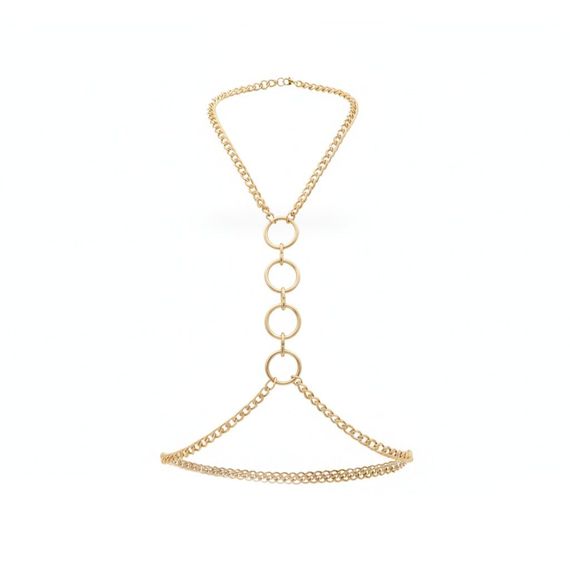 Металева портупея Art of Sex - Mango, колір золото, XS-2XL