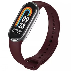 Силіконовий ремінець для Xiaomi Mi Band 8/9 Бордовий / Plum