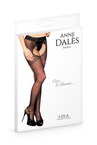 Колготки-панчохи з поясом Anne De Ales LOLA T1 Black, з доступом і відкритою попою | Зображення 2