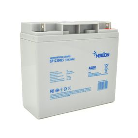 Аккумуляторная батарея MERLION AGM GP12200L5 12V 20Ah ( 181 x 76 x 166 (168) ), 5,4 kg, Grey, Q4/192