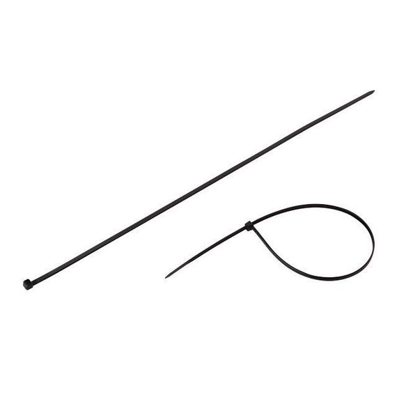 Хомут пластиковий 4,8*400 мм, чорний, 100 од. INTERTOOL TC-4841 | Зображення 2