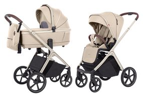 Коляска універсальна CRL-6550 "Vector" Seashell Beige 2в1 CARRELLO