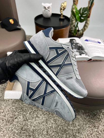 Чоловічі кросівки Exchange AX Grey Black замша , текстиль , В'єтнам 42 26.5-27см | Зображення 6