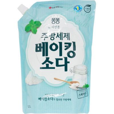 Средство для ручного мытья посуды LG Natural Pong Baking Soda запаска 1.2 л (8801051232394)