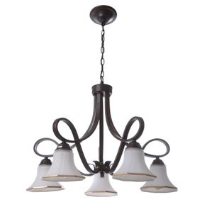 Люстра подвесная кантри E27 60W BK (BKL-576S/5)