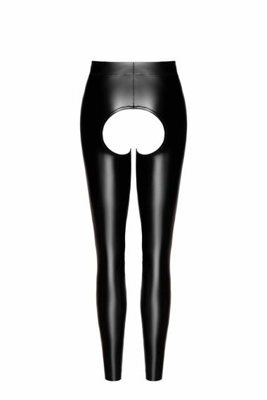 Леггинсы Noir Handmade F304 Taboo wetlook Черные 3XL | Зображення 5