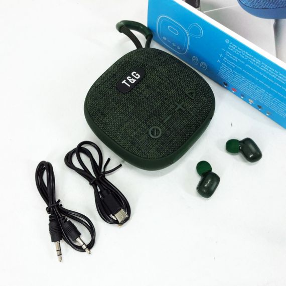 Колонка блютуз оригінал TG813, Bluetooth стерео колонка з функцією радіо з входом і мікрофоном NE-63 | Зображення 5