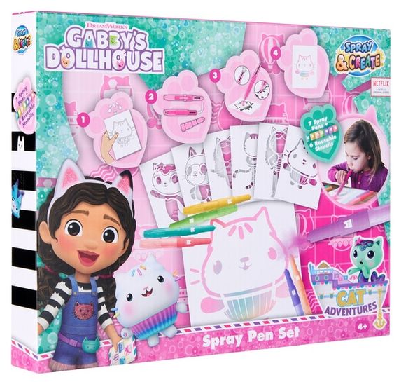 Набір Спрей-ручки з трафаретами Disney GABBY'S DOLLHOUSE (GD23364) | Зображення 1