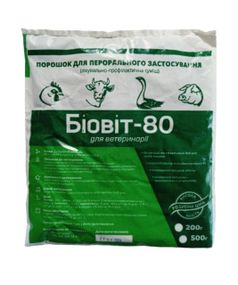 Кормовой антибиотик Биовит-80, 500 г