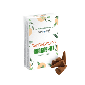 Ароматичні конуси на рослинній основі Сандалове дерево  12 конусів з підставкою Stamford 5028738472048