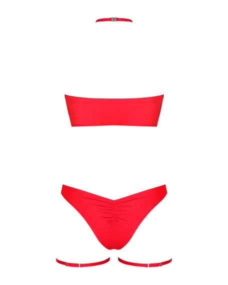 Новорічний костюм Obsessive Kissmas set червоний, S/M | Зображення 3