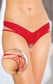 Жіночі стрінги - Thongs 2438, red M/L