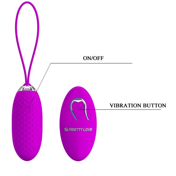 Віброяйце - Pretty Love Joannna Vibrating Egg Purple Sex Aura | Зображення 5