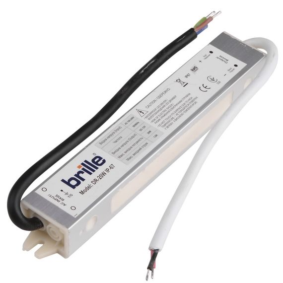 Блок питания влагозащищенный led DR-20W IP-67 AC 170-250V DC 12V