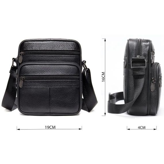 Практична чоловіча сумка слінг, Офісна сумка-месенджер, Сучасний месенджер, Сумка для документів зручна EJ-90 | Зображення 7