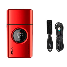Электробритва VGR V-377 RED шейвер, двойное лезвие, регулировка мощности 7000-9000 RPM, LED дисплей