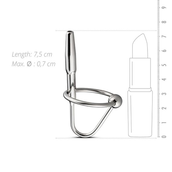 Уретральний стимулятор Sinner Gear Unbendable – Sperm Stopper Hollow Ring, 1 кільце | Зображення 2
