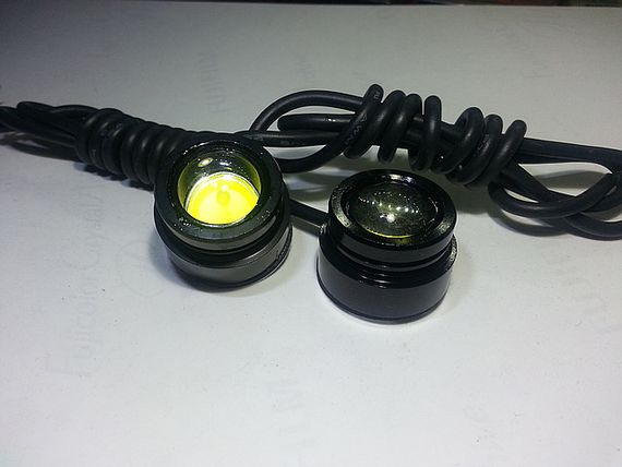 Денні ходові вогні MC-DRL-20-1 (out diam: 25mm H: 15mm) 2 * 1 pcs high power led 1,5W / LED | Зображення 1