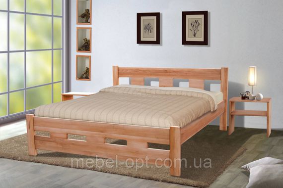 Ліжко дерев'яне SPACE 160х200, колір тик