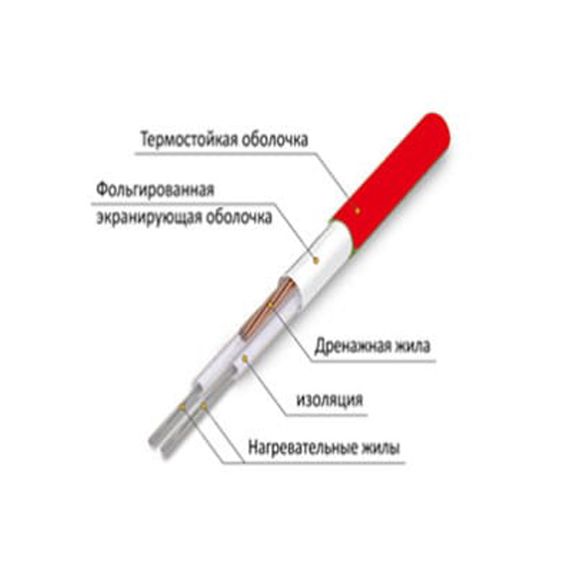 Нагрівальний двожильний кабель Warmstad WSS-170,0 (2420 Вт) 0,5м. | Зображення 2