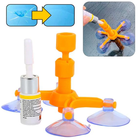 Набір для ремонту лобового скла Windshield / Ремонтний комплект для тріщин та сколів на лобовому склі