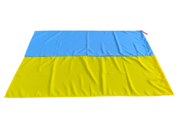 Прапор України ритуальний атлас 160х240см M&M жовто блакитний (214112) | Зображення 1