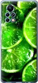 Чохол на Infinix Note 11 Pro Зелені часточки лимона "852u-2865-2448"