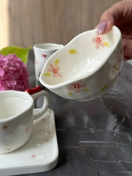 Салатник Olens Рожева квітка 8030-411 300 мл | Зображення 1