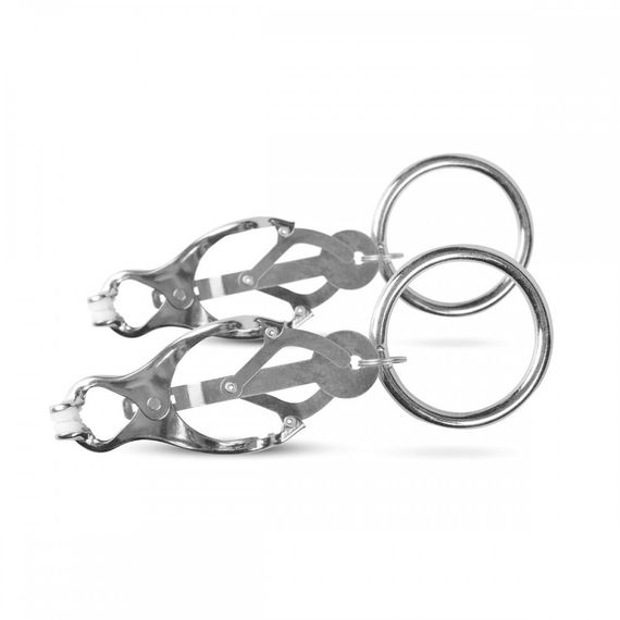 Зажимы для сосков с кольцами EasyToys Clover Clamps With Clips sexstyle