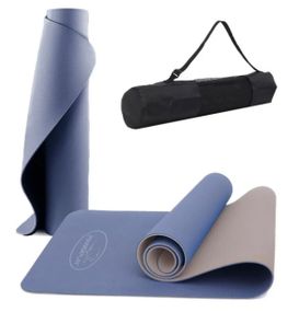 Килимок для йоги та фітнесу PowerPlay 4150 TPE Premium Performance Mat Синій (183x61x0.6) (PP_4150_Blue)