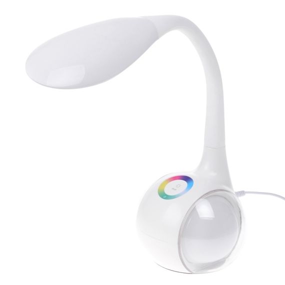 Настольная цветная лампа LED лампа с USB SL-72 7W WH