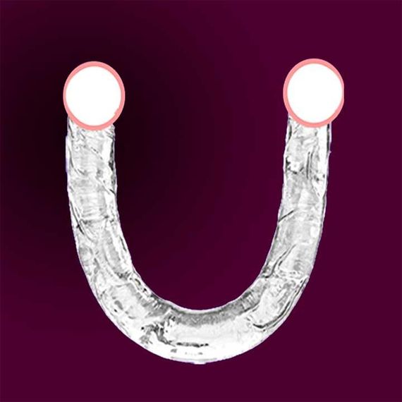 Двосторонній фалоімітатор "Double Dong" прозорий