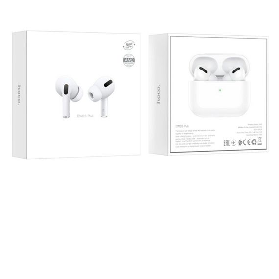 Бездротові навушники HOCO EW05 Plus Active noise cancelling true wireless BT headset White | Зображення 4