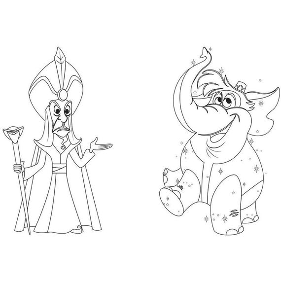 Раскраска "Игра с цветом. Аладдин" 1426003 Disney Малыш, 12 страниц | Зображення 1