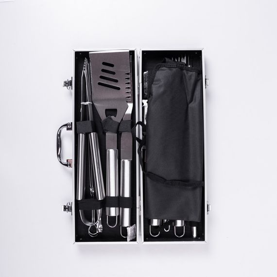 Набор аксессуаров для барбекю, мангала, гриля 19 предметов 42х14х7.5 см в кейсе HP-21-3 | Зображення 5