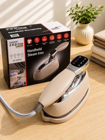 Ручна праска 2000 Вт Zepline / Відпарювач з LED екраном ZP-00354 Кремовий | Зображення 2