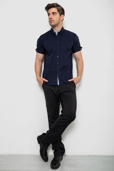 Рубашка мужская, цвет темно-синий, 214R9001 | Зображення 1