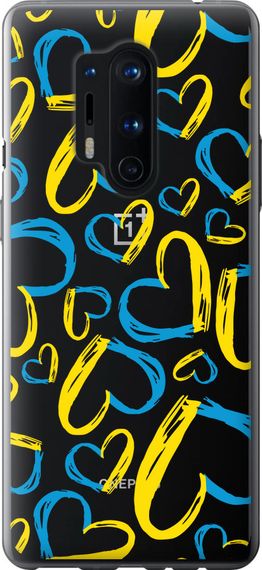 Чехол на OnePlus 8 Pro Сердца UA "5292u-1896-17620"
