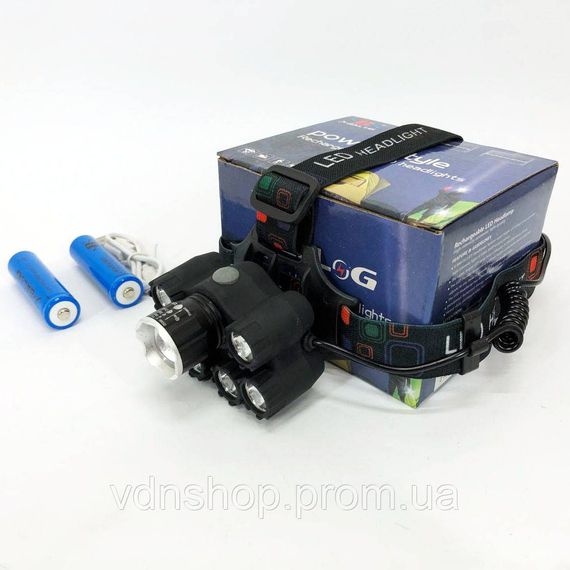 Потужний ліхтарик світлодіодний на голову Bailong, Яскравий світлодіодний потужний ліхтар QT-98 | Зображення 1