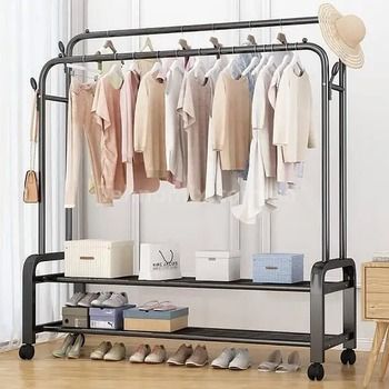 Двоярусна стійка-вішалка для одягу з колесами XPRO (47497-_856) | Зображення 4